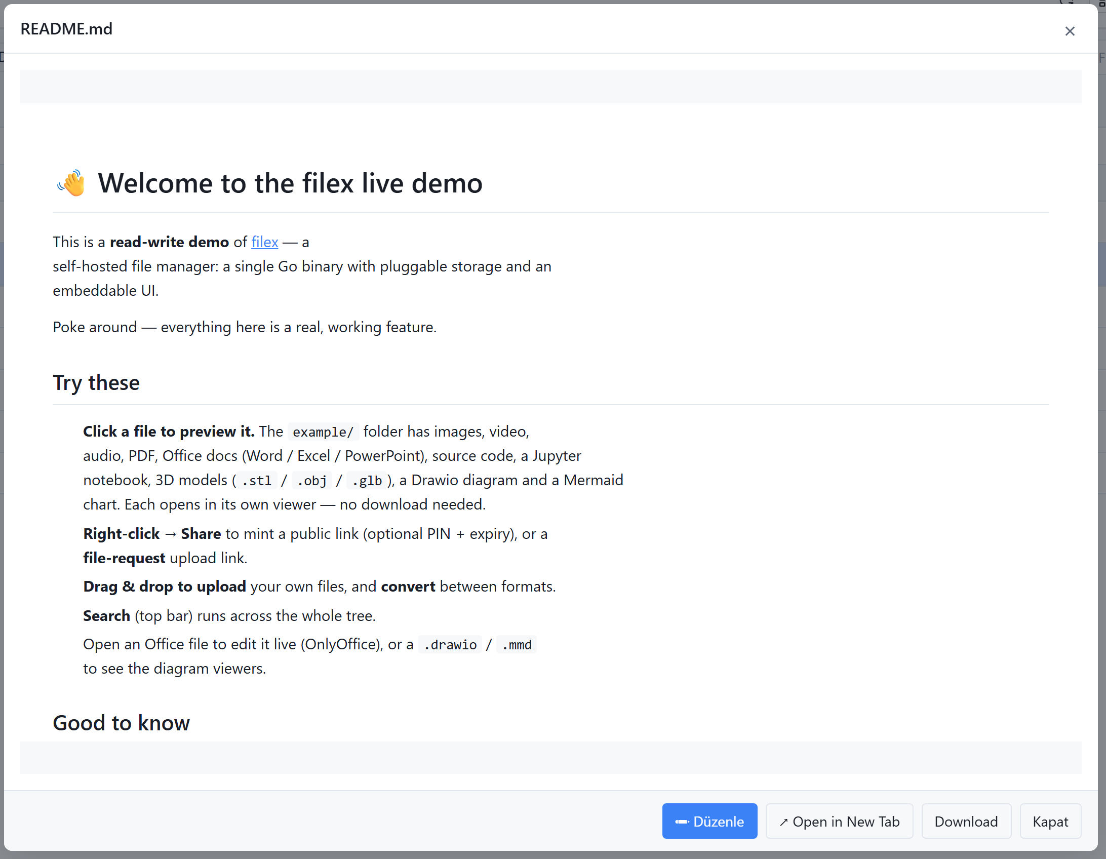 Markdown split editor and preview