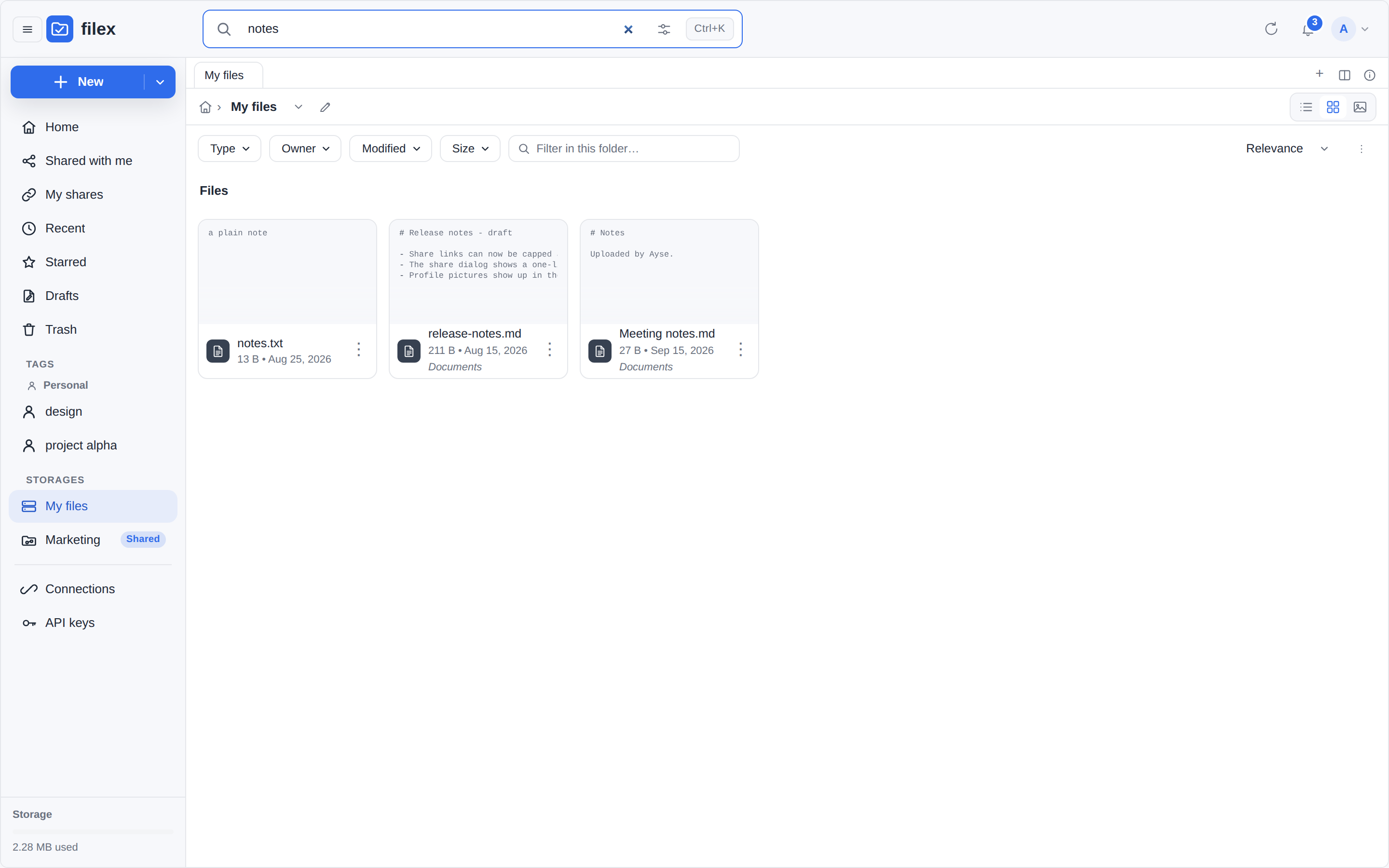 Searching a folder