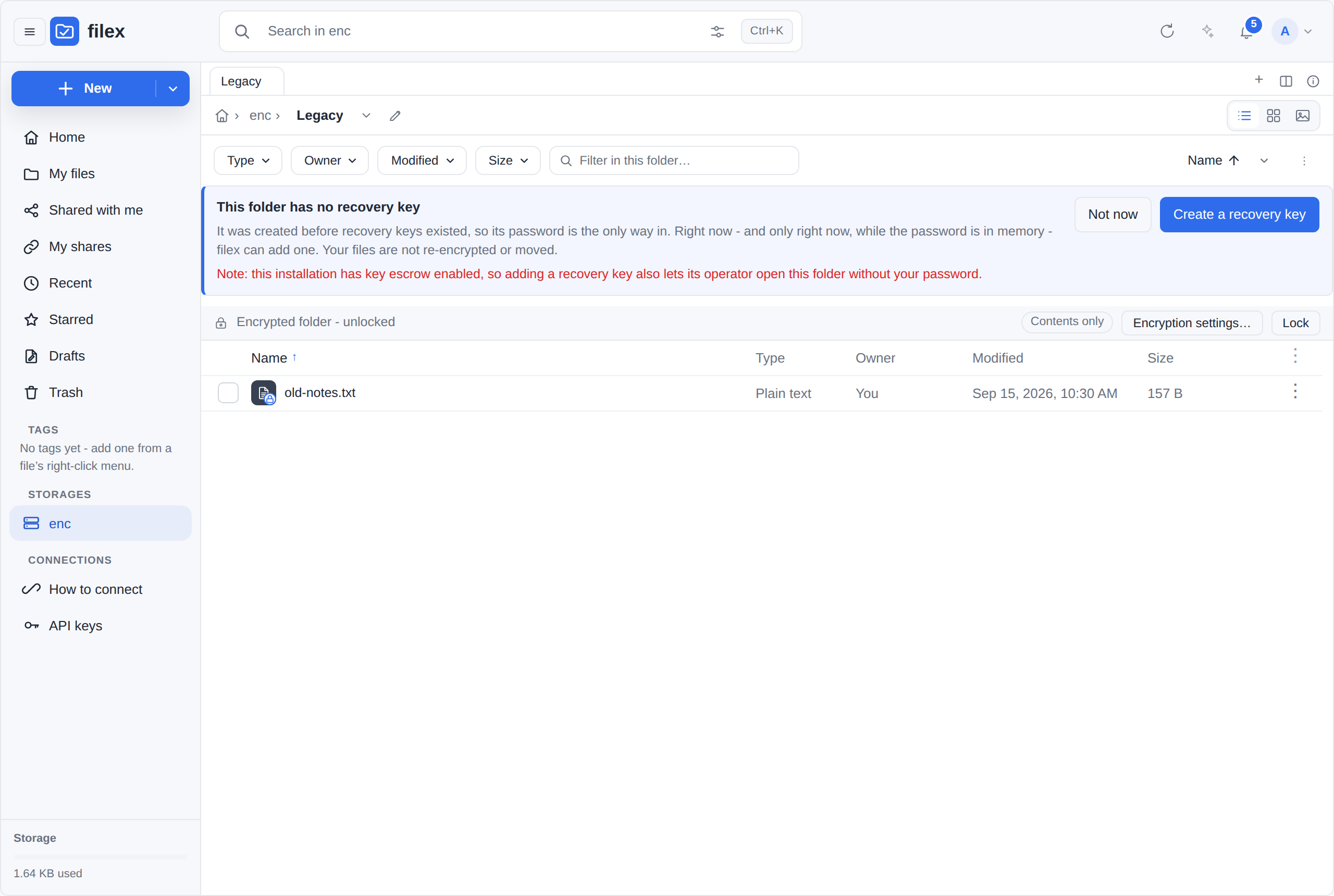 The offer to a pre-v0.31 folder
