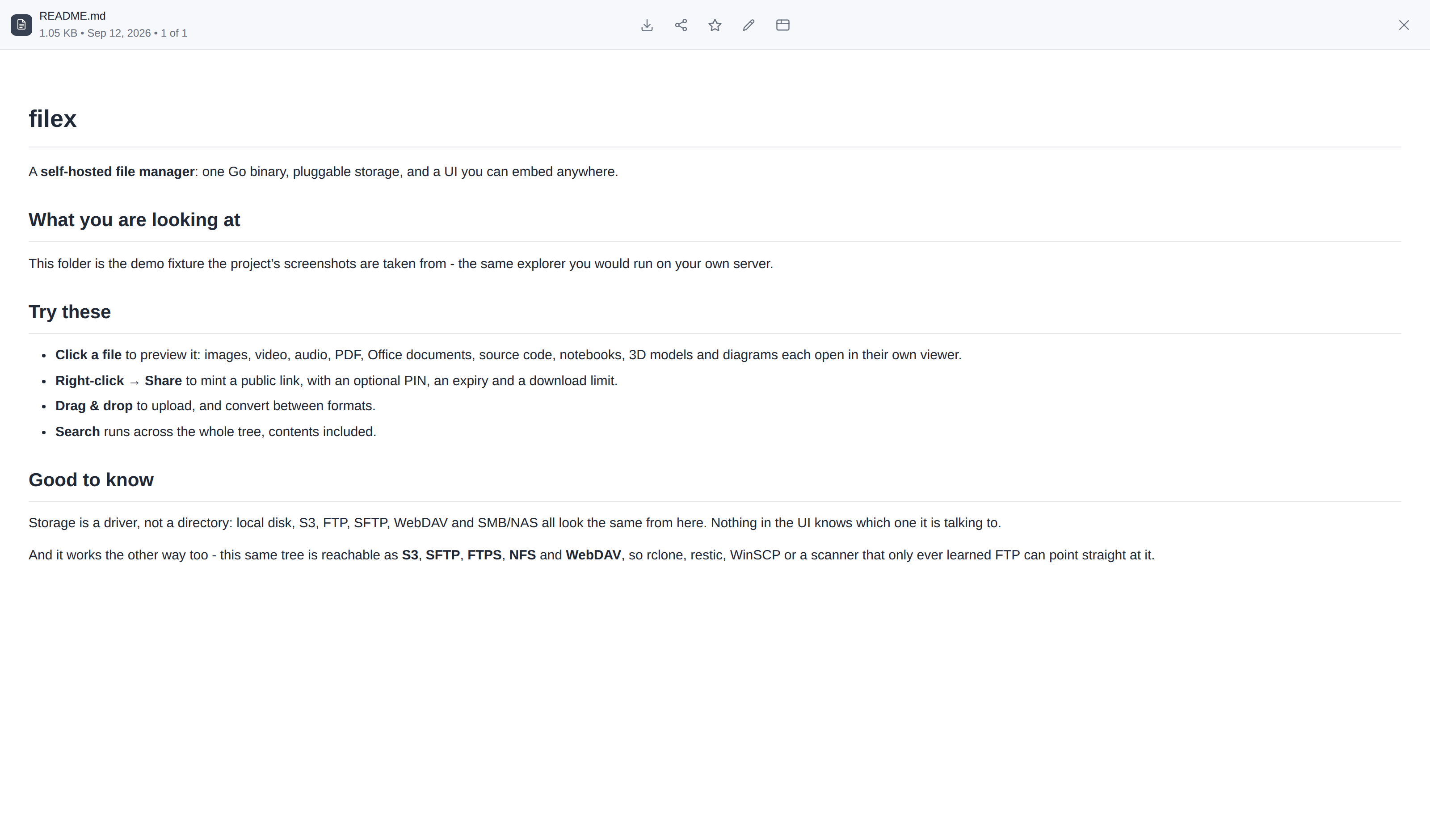 Markdown viewer